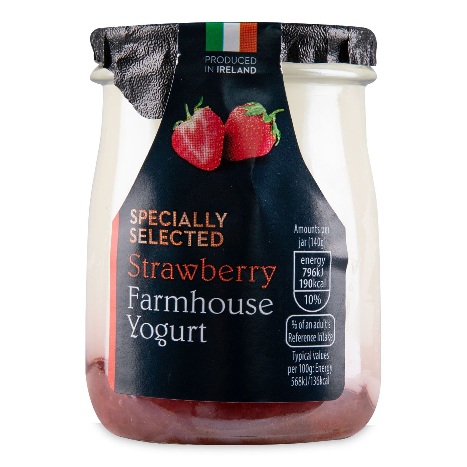 Strawberry Farmhouse Yogurt 140g Specially Selected